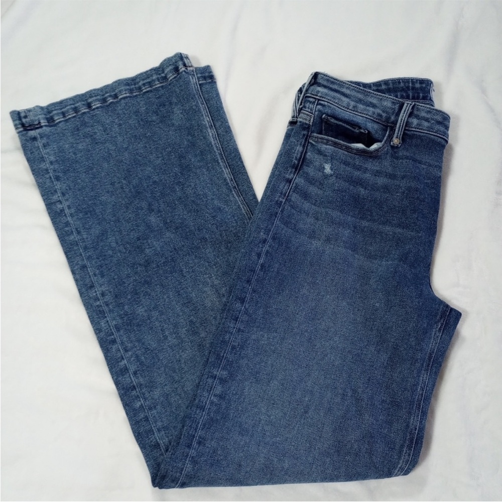 PAIGE Women's Flare Jeans in Medium Blue Wash
